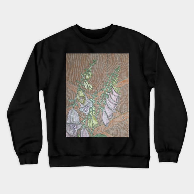 Foxgloves & Trellis Crewneck Sweatshirt by MagsWilliamson